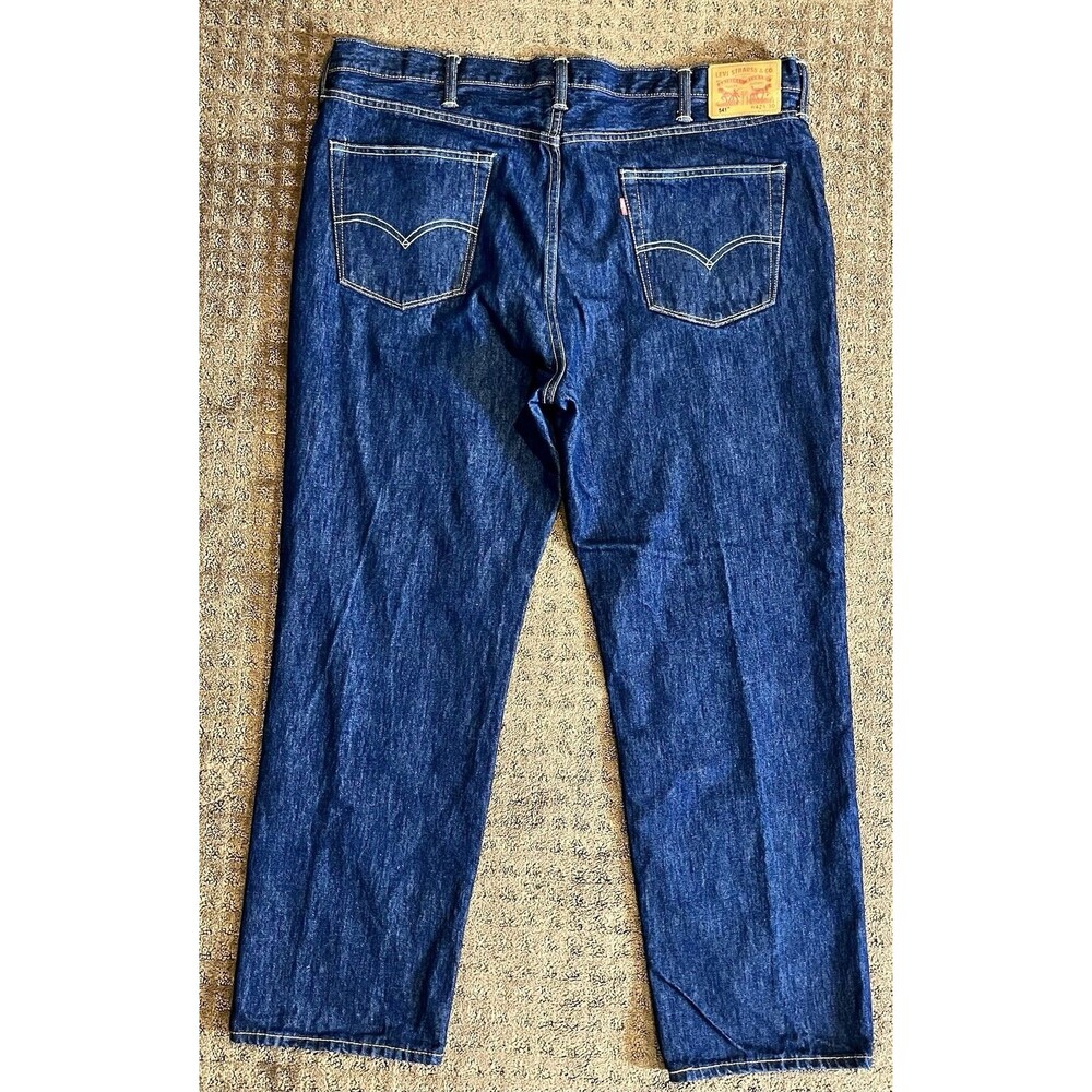 Levis 541 Jeans Mens 42x30  Dark Wash White Oak Cone Tag Denim Made in USA VTG